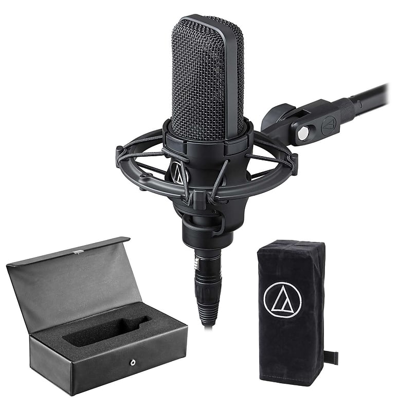 Audio Technica AT4033A Condenser Microphone Mic+Shockmount+Dust Cover+Case image 1