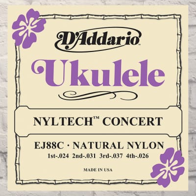 D'Addario EJ88C Nyltech Concert Ukulele Strings 24-26 image 1