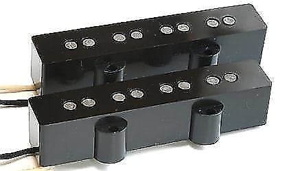 BKP Bare Knuckle Pickups J-Bass Series '60 HF Calibrated Set Black Black image 1