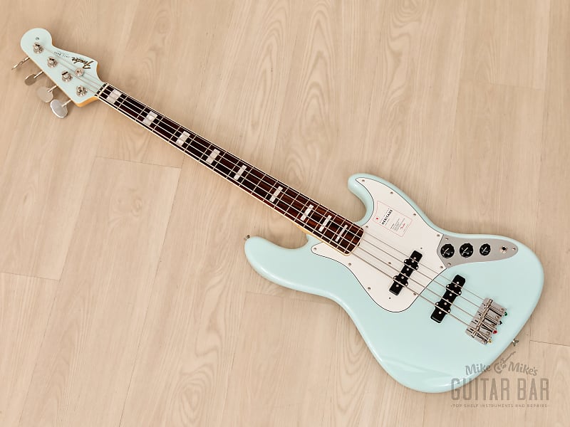 2023 Fender Heritage Late 60s Jazz Bass, Sonic Blue Lacquer, Mint