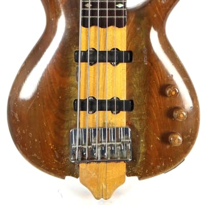 Vintage Abe Rivera Custom 6-String Electric Bass Guitar w/ Gig Bag image 2
