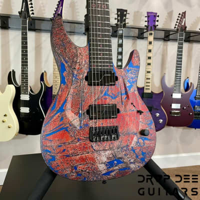 Aristides 070 7-String Electric Guitar w/ Bag-Spiderman Shattered image 3