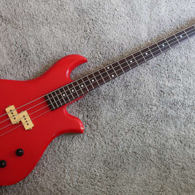 Vintage 1980s BC Rich Eagle Bass NJ Series Red Clean Solid Sound Of Thunder image 1