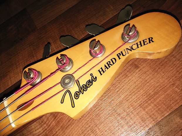 Vintage Tokai Hard Puncher PB-40 P-bass 1981 Aged Black MIJ