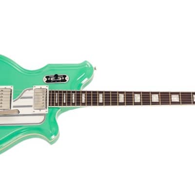 Eastwood Airline Map Deluxe With Bigsby Electric Guitar Seafoam Green image 3