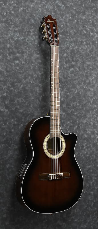 Ibanez GA35TCE-DVS Classic Guitar + Preamp, 6 String Dark Violin Sunburst High Gloss image 1