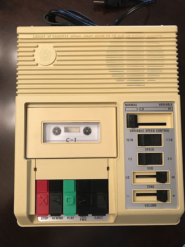 Library of Congress C1 Cassette Tape Player for the Blind