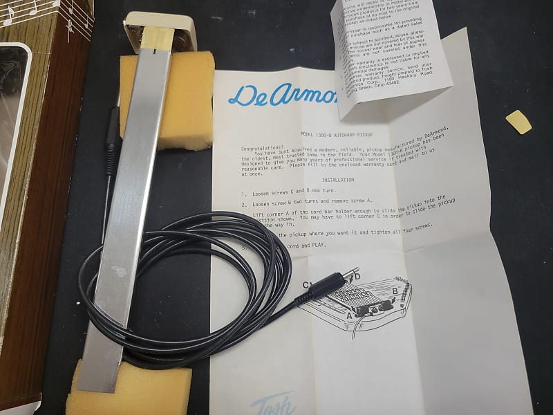 Rowe Dearmond 1300B Autoharp Pickup 1960 to 80s (EXCELLENT Reverb