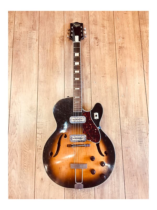 1962年製　REGAL harmony METEOR フルアコ　ビザール Full Acoustic Electric Guitar Regal Harmony Meteor 1962