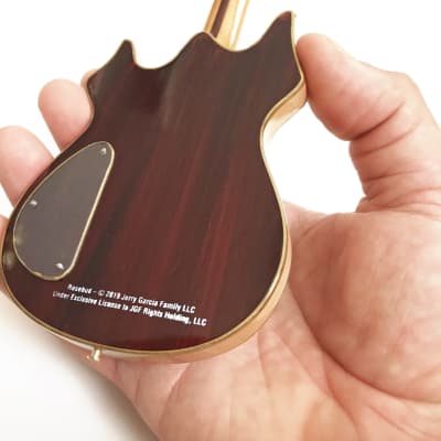 Jerry Garcia Grateful Dead Rosebud Tribute Mini Guitar Replica Collectible Officially Licensed image 3