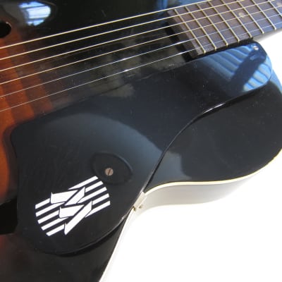 Harmony Monterey Archtop Acoustic Guitar All Original USA Circa-1959-Red Black Sunburst image 24