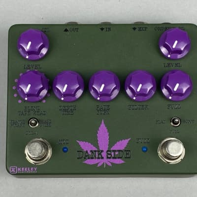 Keeley Custom Shop Dank/ Dark Side, Limited Edition, 1 of 50, Signed 2021 Matte Green/ Purple image 4
