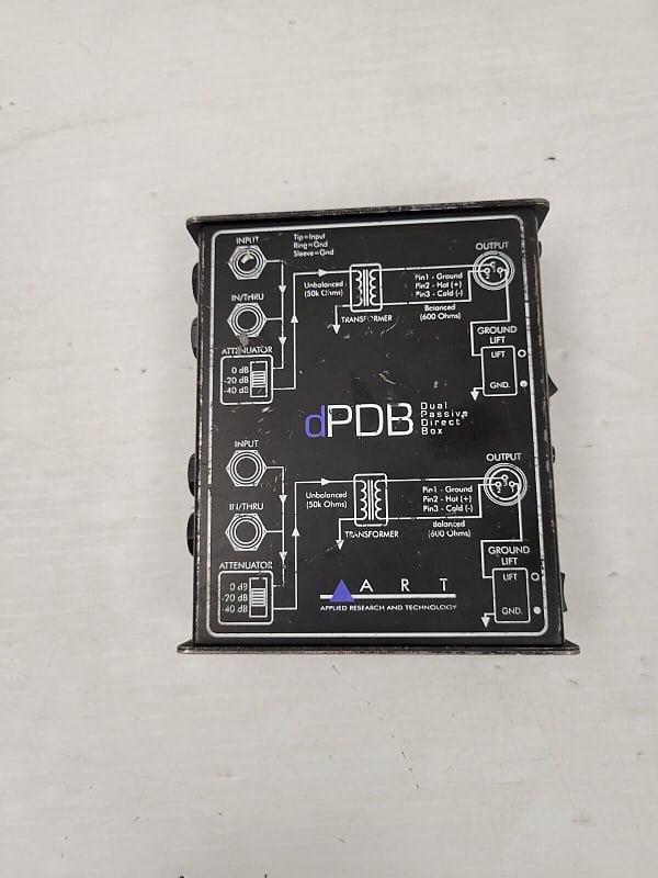 ART DPDB Dual Passive Direct Box 2009 - Present - Black image 1