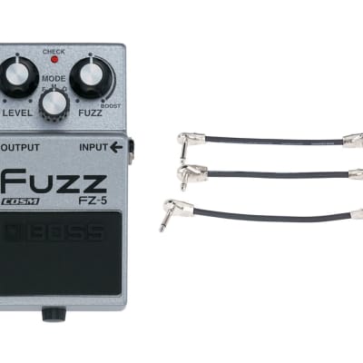 Boss FZ-5 Fuzz + Gator Patch Cable 3 Pack for sale