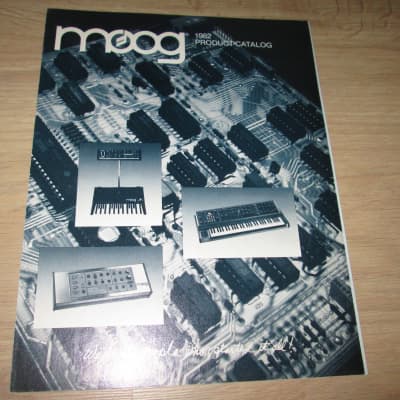 玄関先迄納品 Product 1982 Moog Catalog Synthesizer Vintage Original - 一般