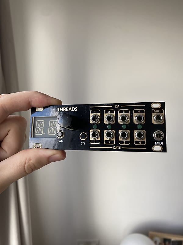 After Later Audio Threads 1U Black MIDI Eurorack MIDI Reverb