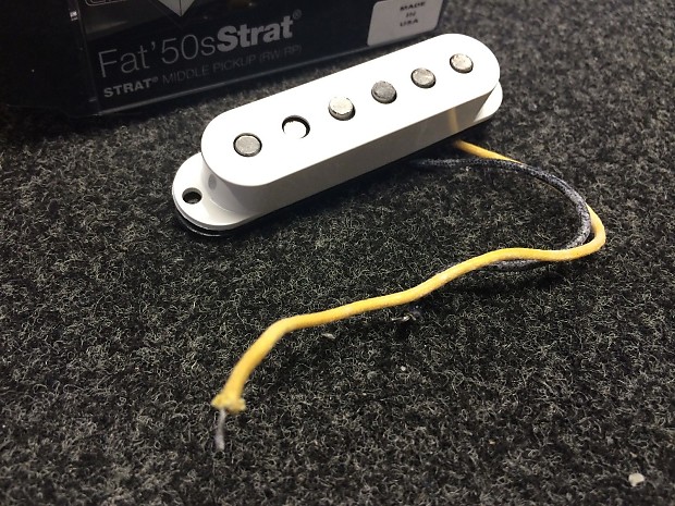 Fender Custom Shop Fat 50's Strat Middle Pickup White | Reverb