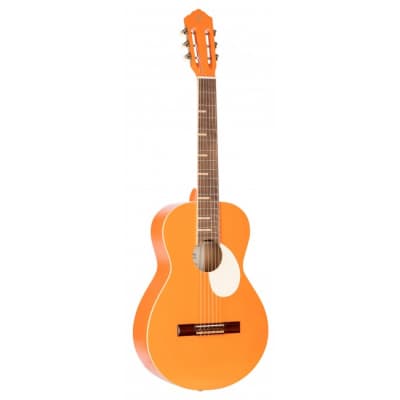 ORTEGA RGA-ORG Gaucho Series Konzertgitarre 4/4 inkl. Gigbag, orange for sale