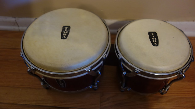 Timba Bongos Traditional Blood Red | Reverb