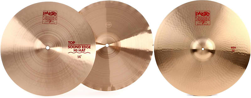 Paiste 14 inch 2002 Sound Edge Hi-hat Cymbals Bundle with Paiste