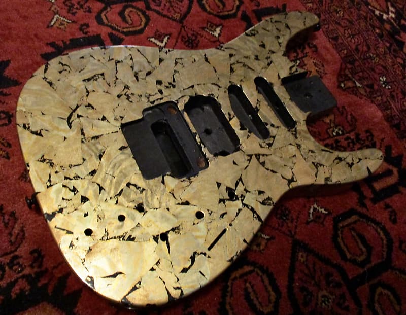 Gildaxe Variegated Gold Leaf Kramer Guitar Body image 1