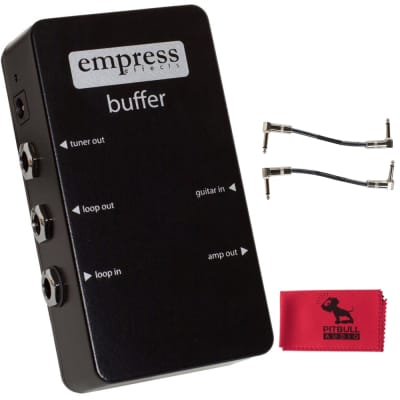 Empress Buffer Guitar Effects Pedal w/ Power Supply, Patch Cables