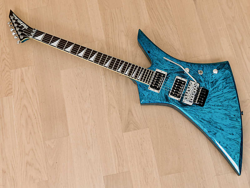 2008 Jackson Stars Kelly KE-TN02 LTD Cobalt Blue Swirl w/ Seymour Duncans &  Floyd Rose, Japan | Reverb