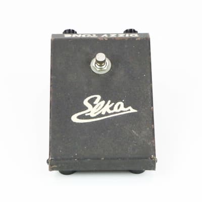 1967 Elka Dizzy Tone Vintage Original Fuzz Effects Pedal RARE Distortion Stompbox Made in Italy Tone Bender Sola Sound Guitar FX Box image 4