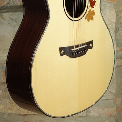 CRAFTER AL G-1000ce - Grand Auditorium Cutaway Solid Rosewood Amplificata DS2 - Natural image 2