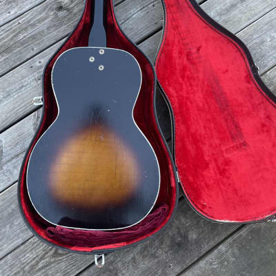 Old Kraftsman L-2386 Sunburst Parlor Guitar w/ Case image 4