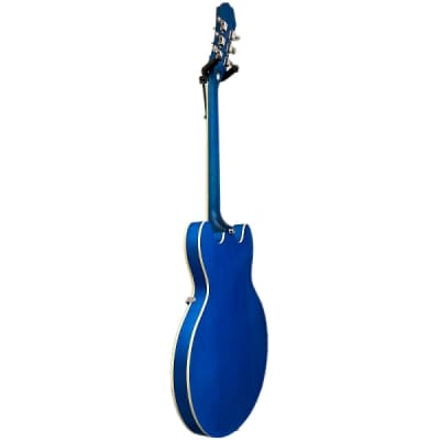 Epiphone Casino Hollowbody Electric Guitar - Worn Blue Denim image 4