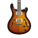 PRS Paul Reed Smith SE Hollowbody Standard Electric Guitar (with Case), McCarty Tobacco Burst