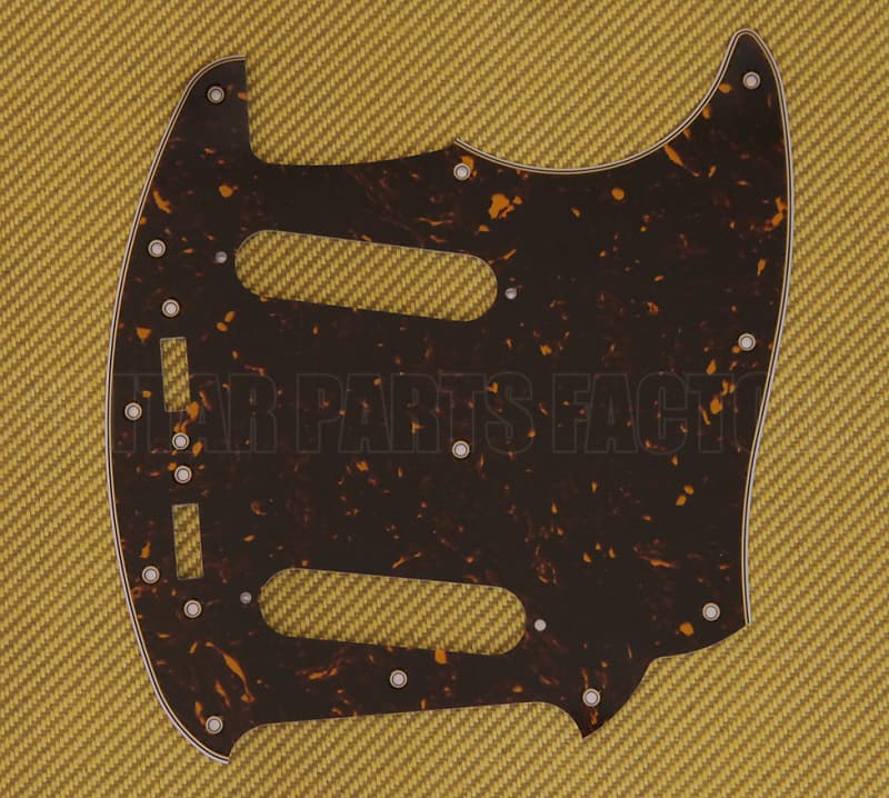 003-5571-000 Genuine Fender Japan Tortoise Pickguard for Mustang® Guitar image 1