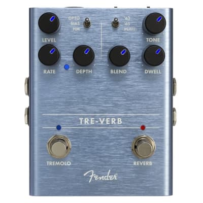 New Fender Tre-Verb Digital Reverb Tremolo Guitar Effects Pedal image 1