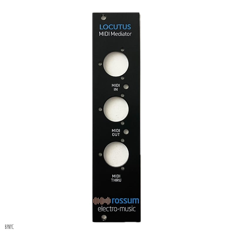 Rossum Electro-Music Locutus Black Faceplate (BPNYC) image 1