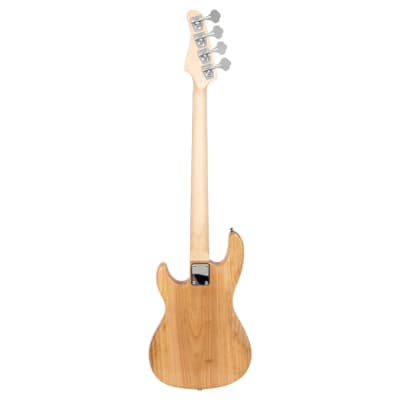 Glarry Fretless Electric Bass Guitar Full Size 4 String for experienced Bass Players Natural image 6
