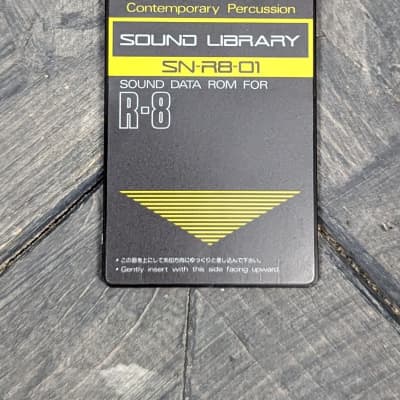 Used Roland SN-R8-01 Contemporary Percussion Sound Data Rom Card for Roland R8