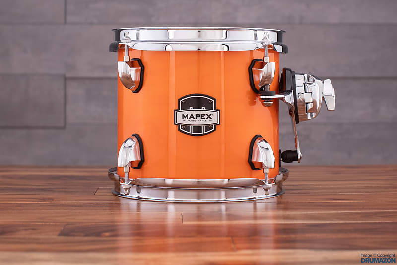 MAPEX MARS MAPLE 8 X 7 ADD ON TOM PACK WITH TH800 CLAMP, GLOSSY AMBER image 1