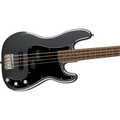 Fender Squier Affinity Series Precision Bass PJ, Laurel, Charcoal Frost Metallic image 2