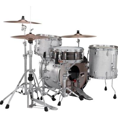 Pearl President Deluxe Silver Sparkle 3pc Kit Shell Pack +GigBags 20x14 12x8 14x14 Drums Authorized Dealer image 12