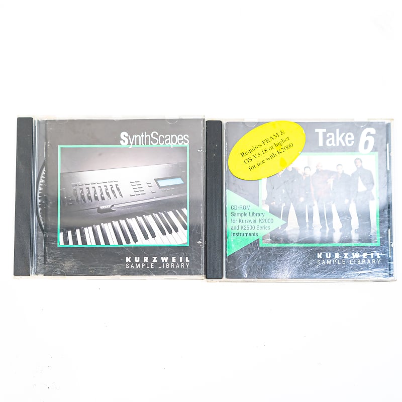 Kurzweil Sample Library - Synth Scapes & Take 6 CD Rom for K2000 K2500 image 1