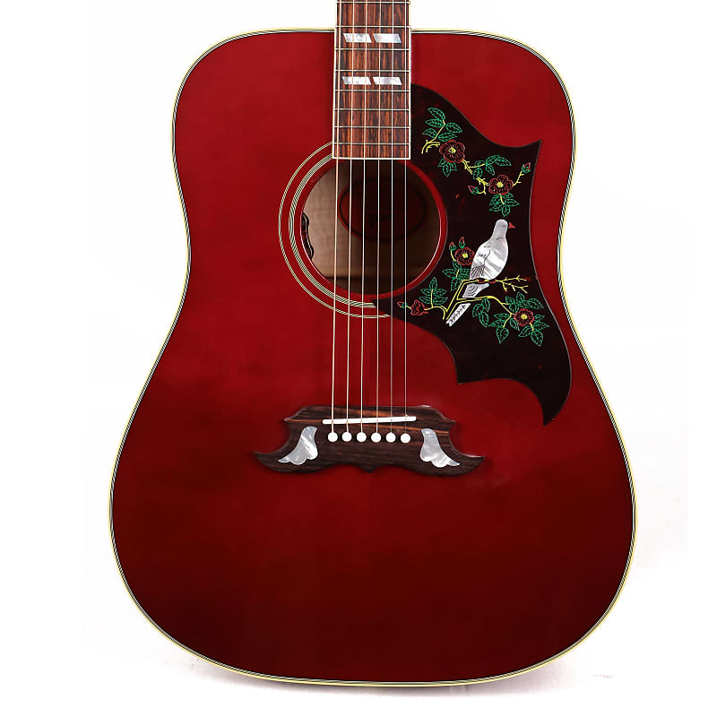 Gibson Dove Original Acoustic-Electric Wine Red Limited | Reverb