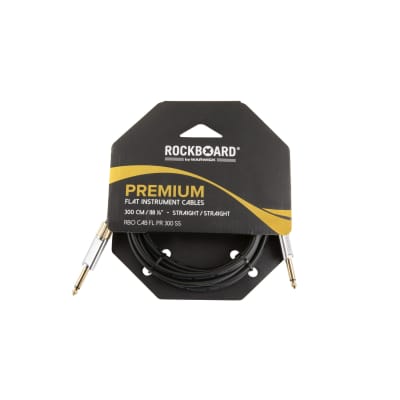 RockBoard PREMIUM Flat Instrument Cable, 300 cm / 9.8 ft., straight/straight image 2