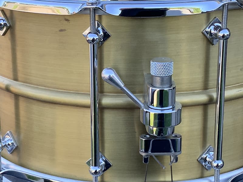 Craviotto AK brass SPL 8x14 snare drum from Johnny's personal