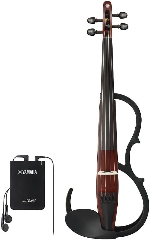 Yamaha Silent Series YSV104 Electric Violin - Brown image 1
