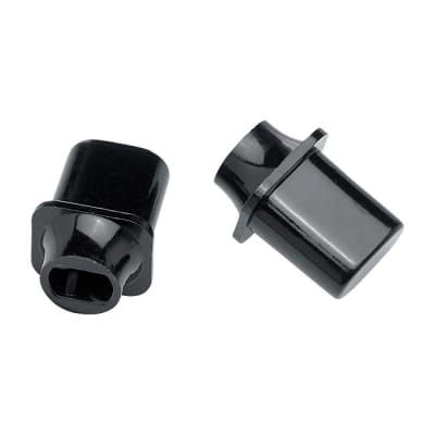 Fender Pure Vintage Telecaster Top Hat Style Switch Tip/Knob Pack of 2 (Black)