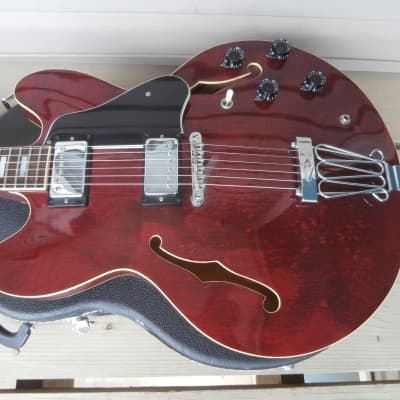 Vintage 1970's Electra SLM 2266 Burgundy Pro Electric Guitar w/ Original Case! Japan, ES-335 Copy! image 1