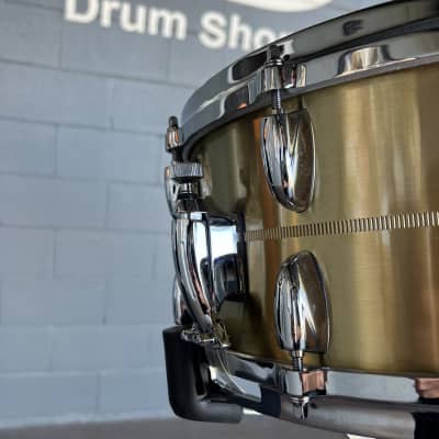 Gretsch G4169BBR USA Custom 6.5x14" 20-Lug Bell Brass Snare Drum image 3