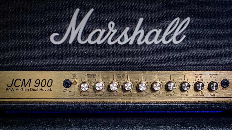 Marshall JCM 900 Model 4500 50-Watt Hi Gain Dual Reverb Head | Reverb