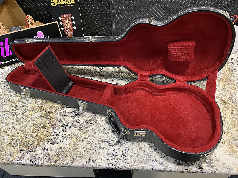 1970s 1980s Gibson L5S L6S Hardshell Case Black Exterior Reverb